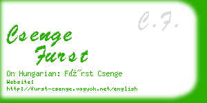 csenge furst business card